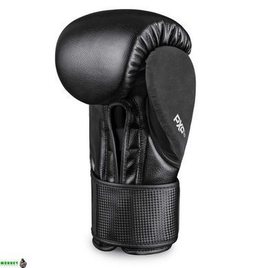 Боксерские перчатки Phantom RIOT Pro Black 10 унций (бинты в подарок)