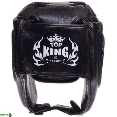 Шлем боксерский открытый кожаный TOP KING Super TKHGSC Синий XL