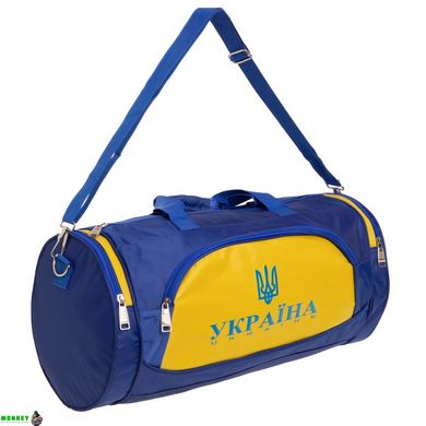 Сумка спортивна Бочонок Украина SP-Sport GA-016-U синій-жовтий