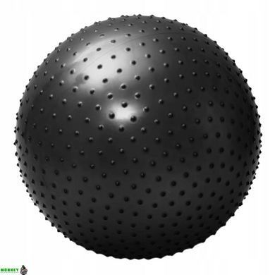 Мяч для фитнеса (фитбол) 4FIZJO 65 см массажный Anti-Burst Black (P-5905973400237)