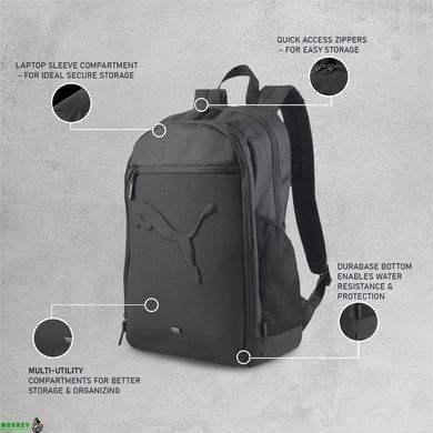Рюкзак спортивний Puma Buzz Backpack 26L чорний Уні 34&times;47&times;17 см 4065451056897