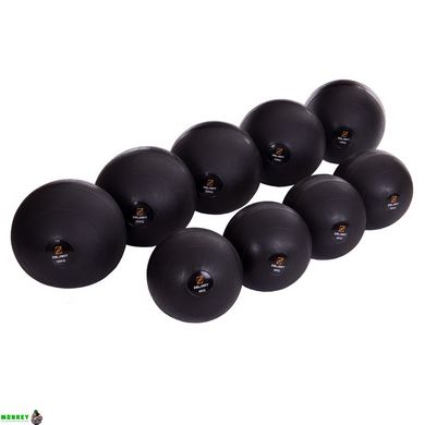М'яч медичний слембол для кросфіту Zelart SLAM BALL FI-2672-15 15кг чорний