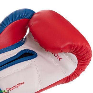 Перчатки боксерские EVERLAST POWERLOCK P00000730 16 унций красный-синий