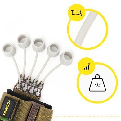 Эспандер для пальцев и запястья Cornix Finger Gripper Pro 10 кг профессиональный XR-0215