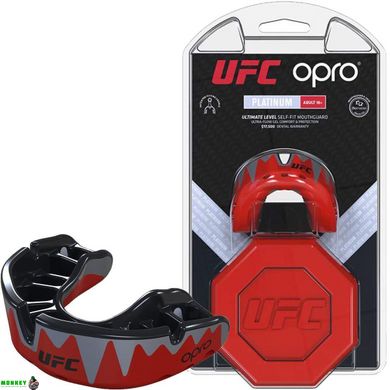 Капа OPRO Platinum UFC Hologram Red Metal/Silver