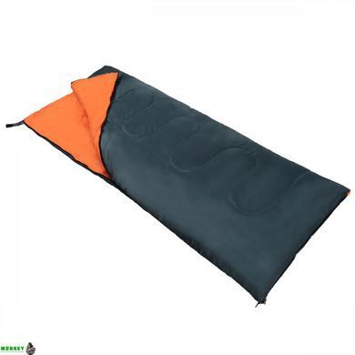 Спальный мешок (спальник) одеяло SportVida SV-CC0061 +2 ...+21&deg;C R Navy Green/Orange
