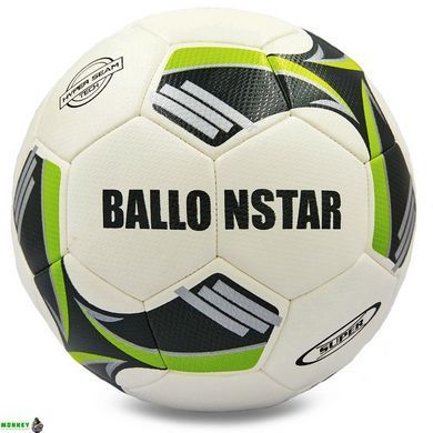 М'яч футбольний HYDRO TECHNOLOGY BALLONSTAR FB-0177 Салатово-оранжевий №5 PU