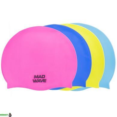 Шапочка для плавания MadWave LIGHT M053503 Синий (силикон,)