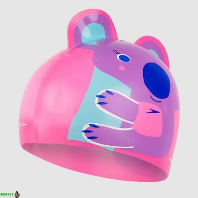 Шапка для плавания Speedo KOALA PRT CHARACTER CAP IU розовый, пурпурный OSFM