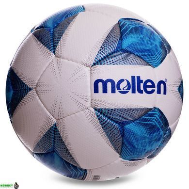 Мяч футбольный MOLTEN F5A2811 №5 PU синий