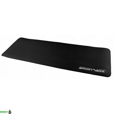 Коврик (мат) для йоги та фітнесу SportVida NBR 1.5 см SV-HK0167 Black
