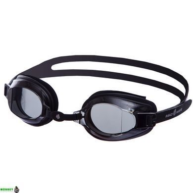 Окуляри для плавання MadWave STALKER M041904 Чорний (полікарбонат, силікон,)