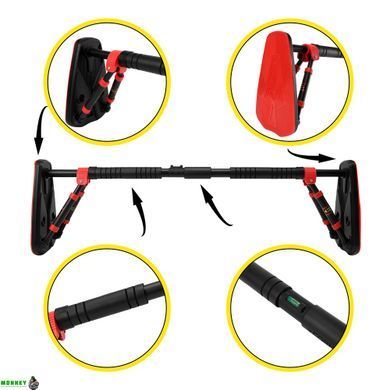Турник раздвижной Cornix Elite+ 130-170 см XR-0296 Black/Red