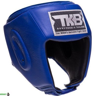 Шлем боксерский открытый кожаный TOP KING Super TKHGSC Синий XL