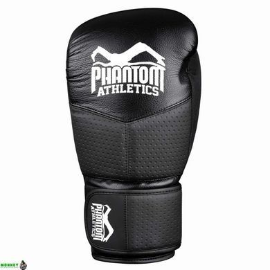Боксерские перчатки Phantom RIOT Pro Black 10 унций (бинты в подарок)