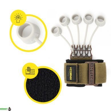 Эспандер для пальцев и запястья Cornix Finger Gripper Pro 10 кг профессиональный XR-0215