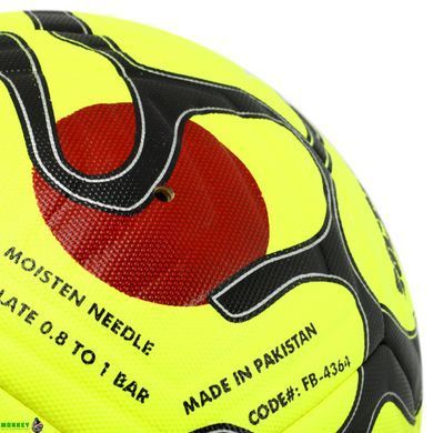 Мяч футбольный HYBRID SOCCERMAX FB-4364 Оранжевый №5 PU