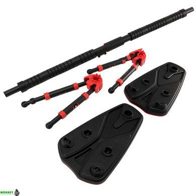 Турник раздвижной Cornix Elite+ 130-170 см XR-0296 Black/Red