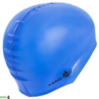 Шапочка для плавания MadWave LIGHT M053503 Синий (силикон,)