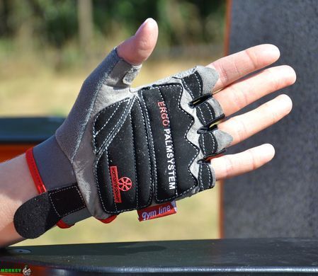 Перчатки для фитнеса и тяжелой атлетики Power System Woman's Power PS-2570 женские Black/Red M