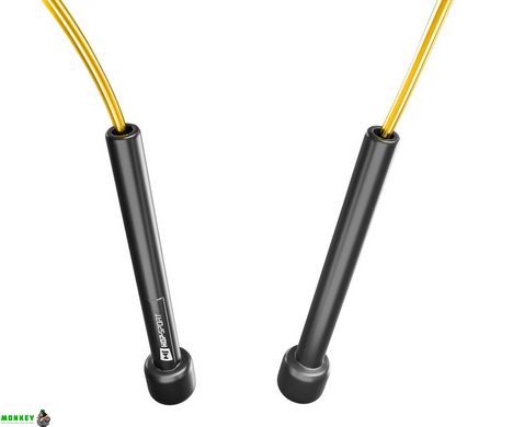 Скакалка Hop-Sport Crossfit NEW з пластиковими ручками HS-P025JR жовта