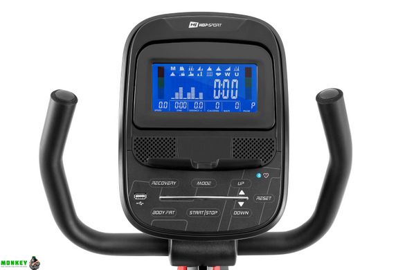Горизонтальний велотренажер Hop-Sport HS-095L Scale чорний+ мат