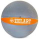 М'яч медичний медбол Zelart Medicine Ball FI-5122-8 8кг сірий-помаранчевий