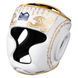 Боксерский шлем Phantom Muay Thai Full Face White Gold (капа в подарок)