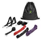Резина для фитнеса и тренировок Way4you Workout Set (набор с 3 шт с сумочкой, рукоятками, манжетами и дверным креплением)