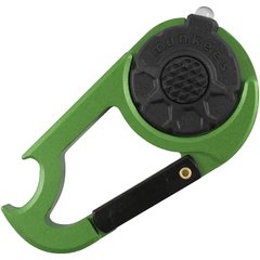 Munkees 1089 брелок-фонарик Carabiner LED with Bottle Opener NEW grass green