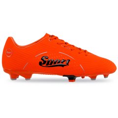 Бутсы футбольная обувь SPORT SG-301041-3 R.ORANGE/BLACK/SILVER размер 40-45 (верх-PU, подошва-термополиуретан (TPU), оранжевый-черный)