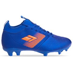 Бутсы футбольная обувь с носком DIFENO 180304-2 R.BLUE/R.ORANGE размер 40-45 (TPU, синий)