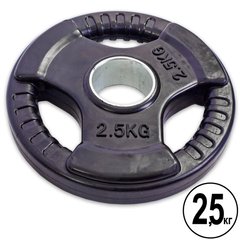 Блины (диски) обрезиненные Record TA-5706-20 52мм 20кг черный