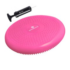 Балансувальна подушка (сенсомоторна) масажна Springos FA0079 Pink