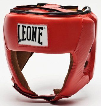 Боксерський шолом для змагань Leone Contest Red M