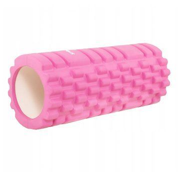 Масажний ролик (валик, роллер) Springos 33 x 14 см FR0017 Pink