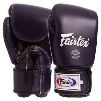 Перчатки боксерские кожаные FAIRTEX BGV1 Темно-синий 16 унции
