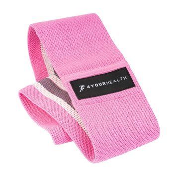 Резинка для фітнесу тканева 4yourhealth Fitness Band Medium 27 kg. 0934 Рожева