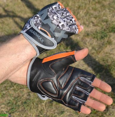 Рукавички для фітнесу MadMax MFG-831 Mti 83.1 Grey/Digital Camo M