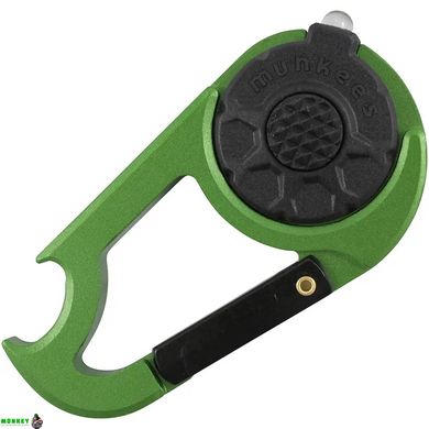 Munkees 1089 брелок-фонарик Carabiner LED with Bottle Opener NEW grass green