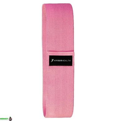 Резинка для фітнесу тканева 4yourhealth Fitness Band Medium 27 kg. 0934 Рожева