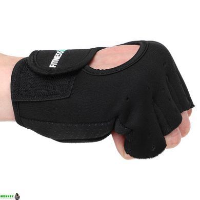 Рукавички для фітнесу та тренувань FITNESS BASICS BC-893 Чорний-синій S