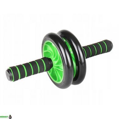 Ролик (гімнастичне колесо) для преса 4FIZJO Ab Wheel Black/Green (P-5907222931523)
