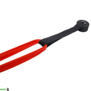 Эспандер трубчатый с ручками с дверным фиксатором SP-Sport Resistance Band 8021-30-170 30LB d-12мм l-170см красный
