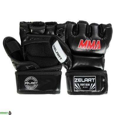 Рукавички для змішаних єдиноборств MMA UCF BO-0397 Чорний XS XS-2XL
