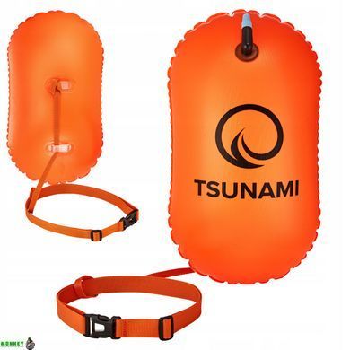 Буй для плавання TSUNAMI Basic надувний Orange (P-5907739314055)
