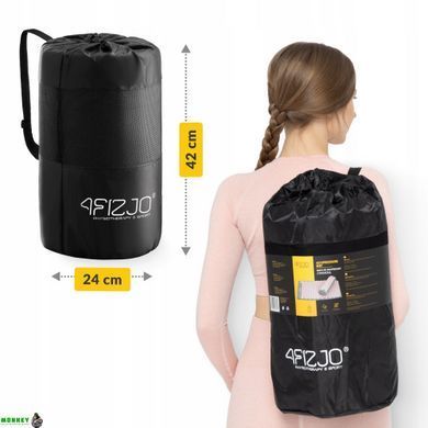 Килимок акупунктурний з валиком 4FIZJO Classic Mat XL Аплікатор Кузнєцова Grey/Pink (P-5907739313294)