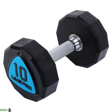 Гантели профессиональные с полиуретановым покрытием LiveUp LP8003-10 (2х10кг)