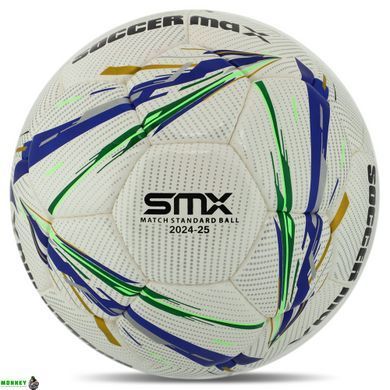 Мяч футбольный SOCCERMAX FB-8070 Белый-синий №5 PU