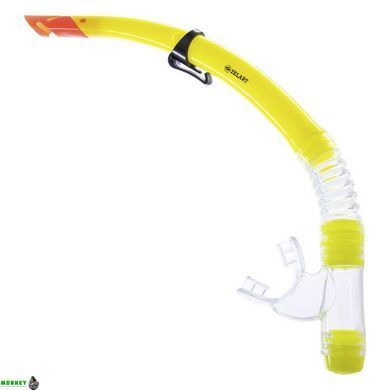 Набор для плавания маска c трубкой Zelart M166-SN52-PVC Желтый-серый-прозрачный